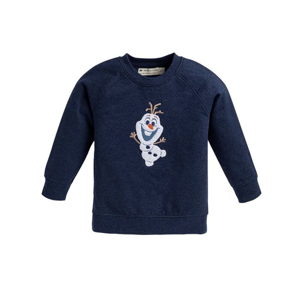Monica + Andy Girls  Embroidered Crewneck Sweatshirt